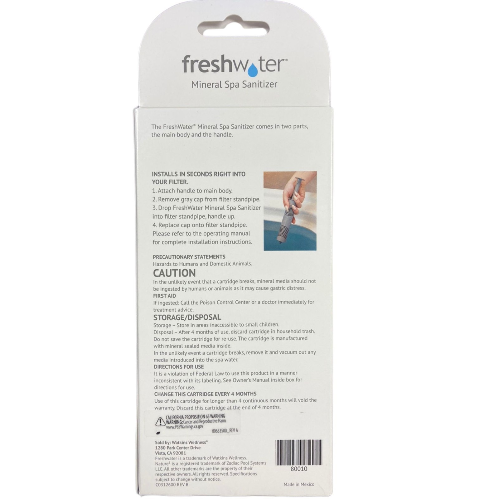 FreshWater Hot Spring Spas Ag+ Continuous Silver Ion Sanitizer 80010 -3 Pack