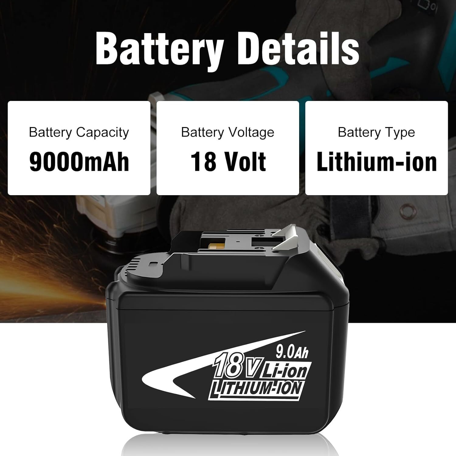 2 Pack 9.0Ah 18V For Makita LXT Lithium-Ion BL1830 BL1850 BL1860 Tool Battery