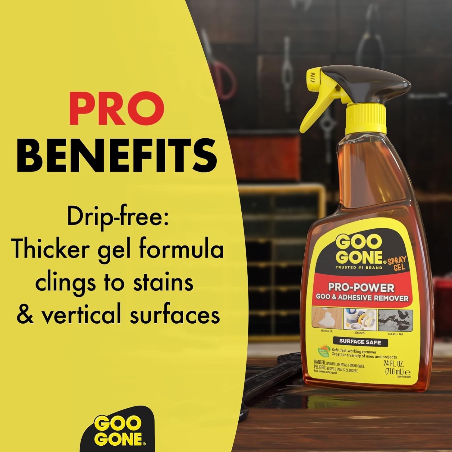 Pro-Power Spray Gel Adhesive Remover – Surface Safe, Great Cleaner, No Harsh …