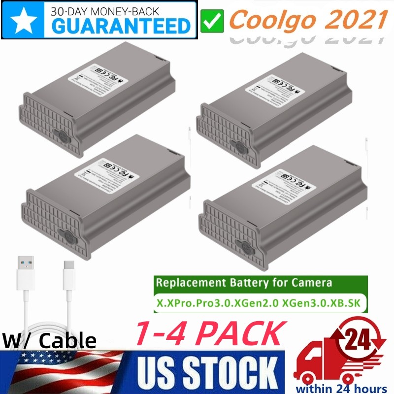 1-4 pack FOR TACTACAM Reveal Lipo Lithium Battery Pack for Reveal X Gen 3.0, 2.0