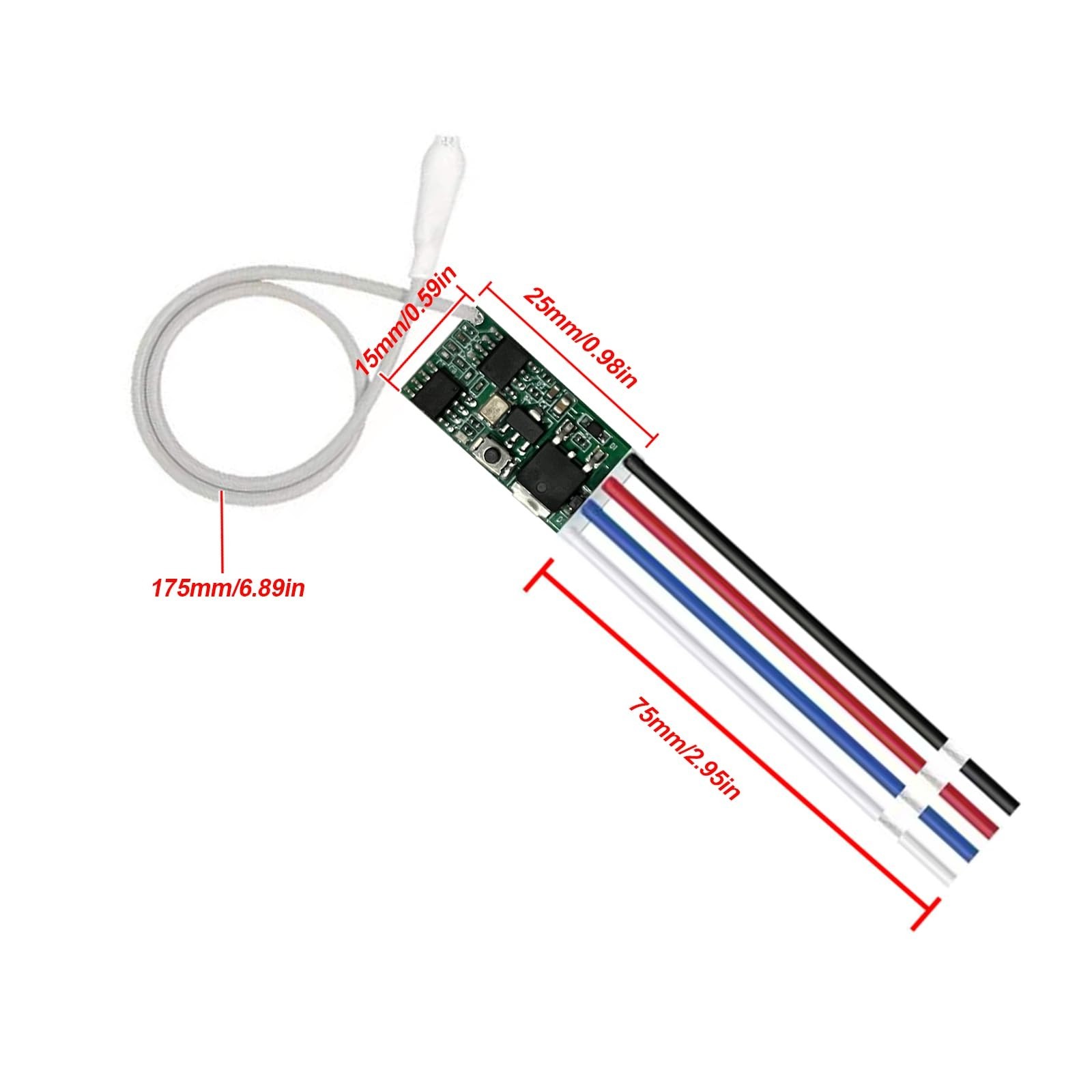 433MHz Universal Wireless RF Remote Control Switch Kit – 1CH Relay, DC 6V/12V/24