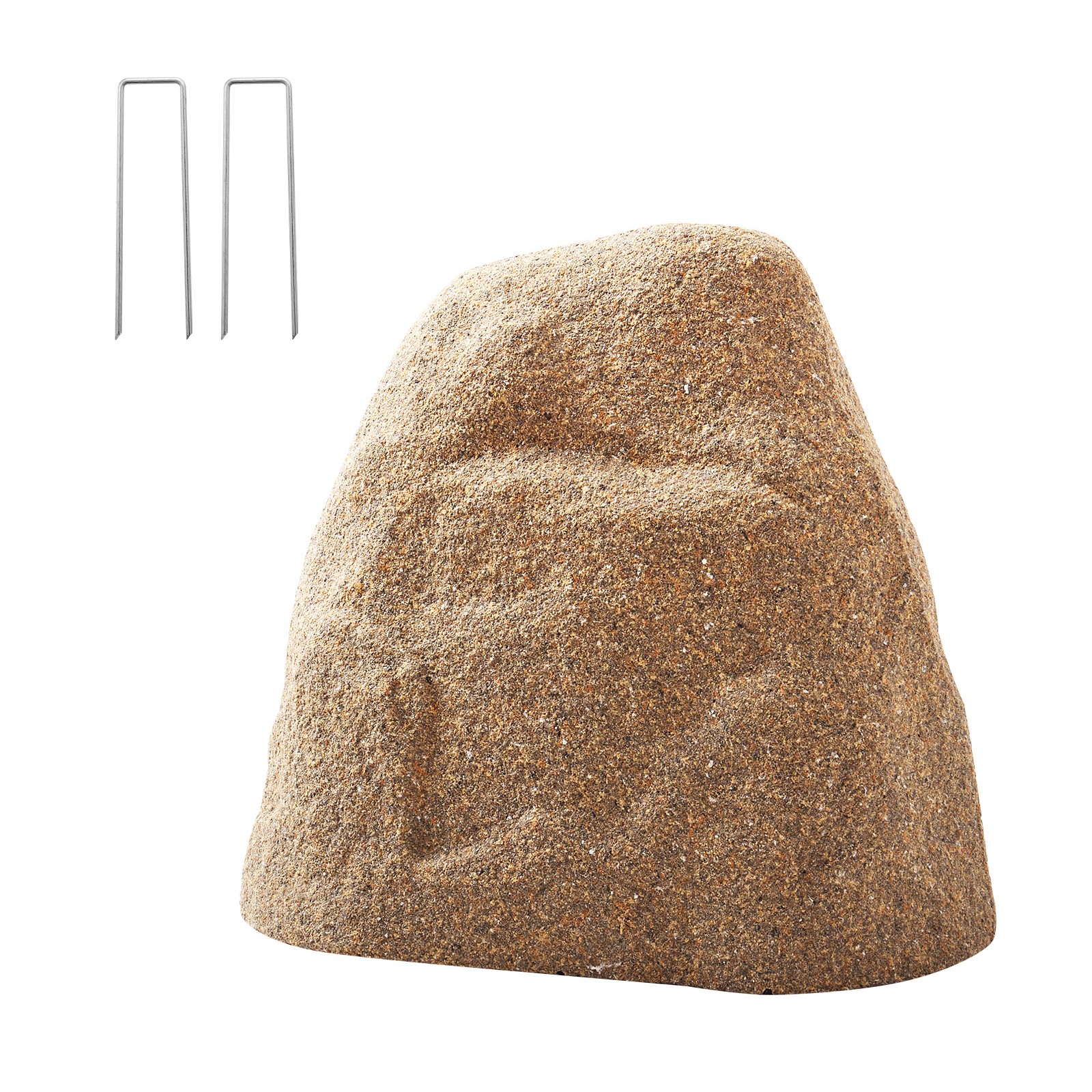 Uimoso Artificial Landscape Rock Cover for Well Pump, Lightweight Sand Brown