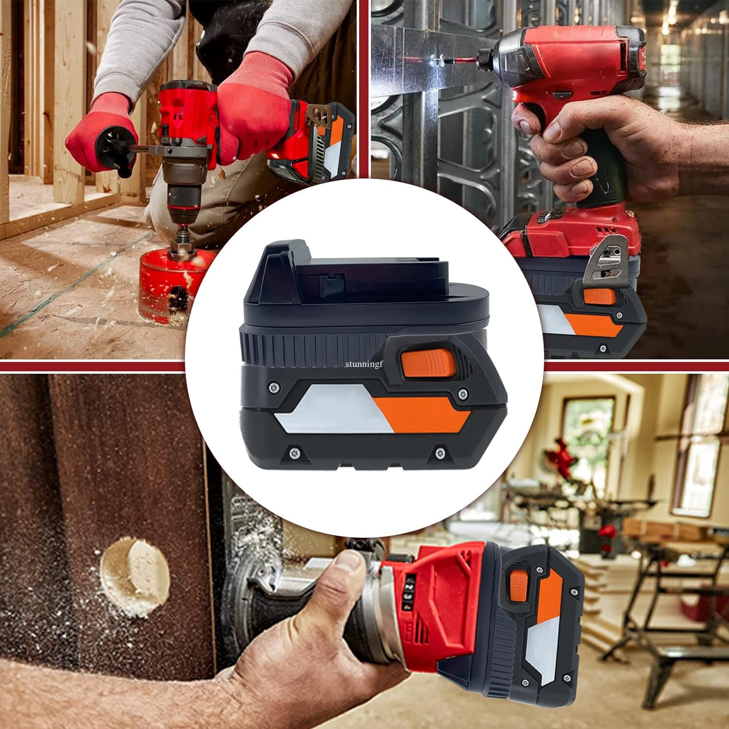 Battery Adapter for Ridgid 18V Battery Convert to for Milwaukee 18V Tool AR18ML
