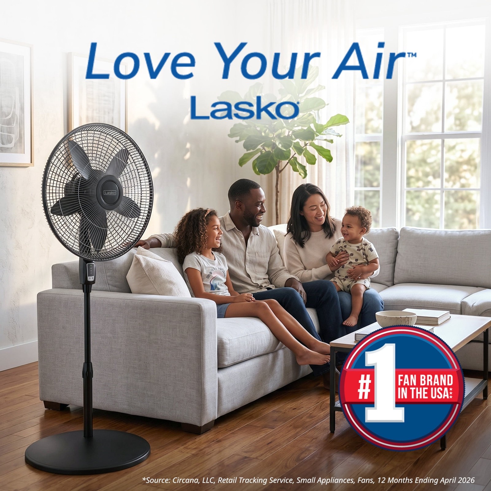 Lasko Cyclone Max 18″ Oscillating Pedestal Fan Remote 4-Speed Black S18605