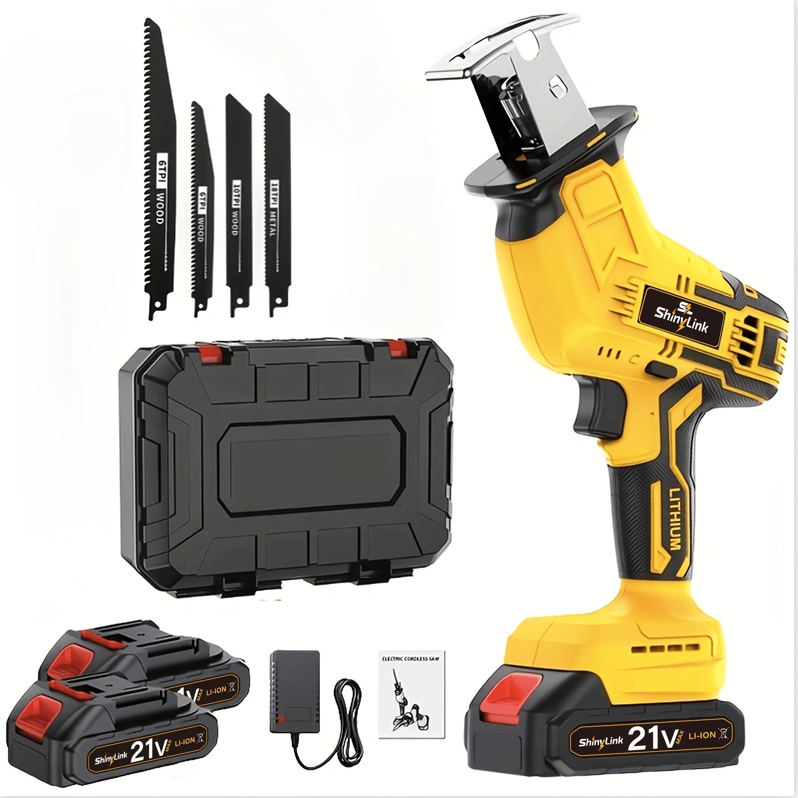21V Cordless Reciprocating Saw, Batt & Charger, DIY Gift