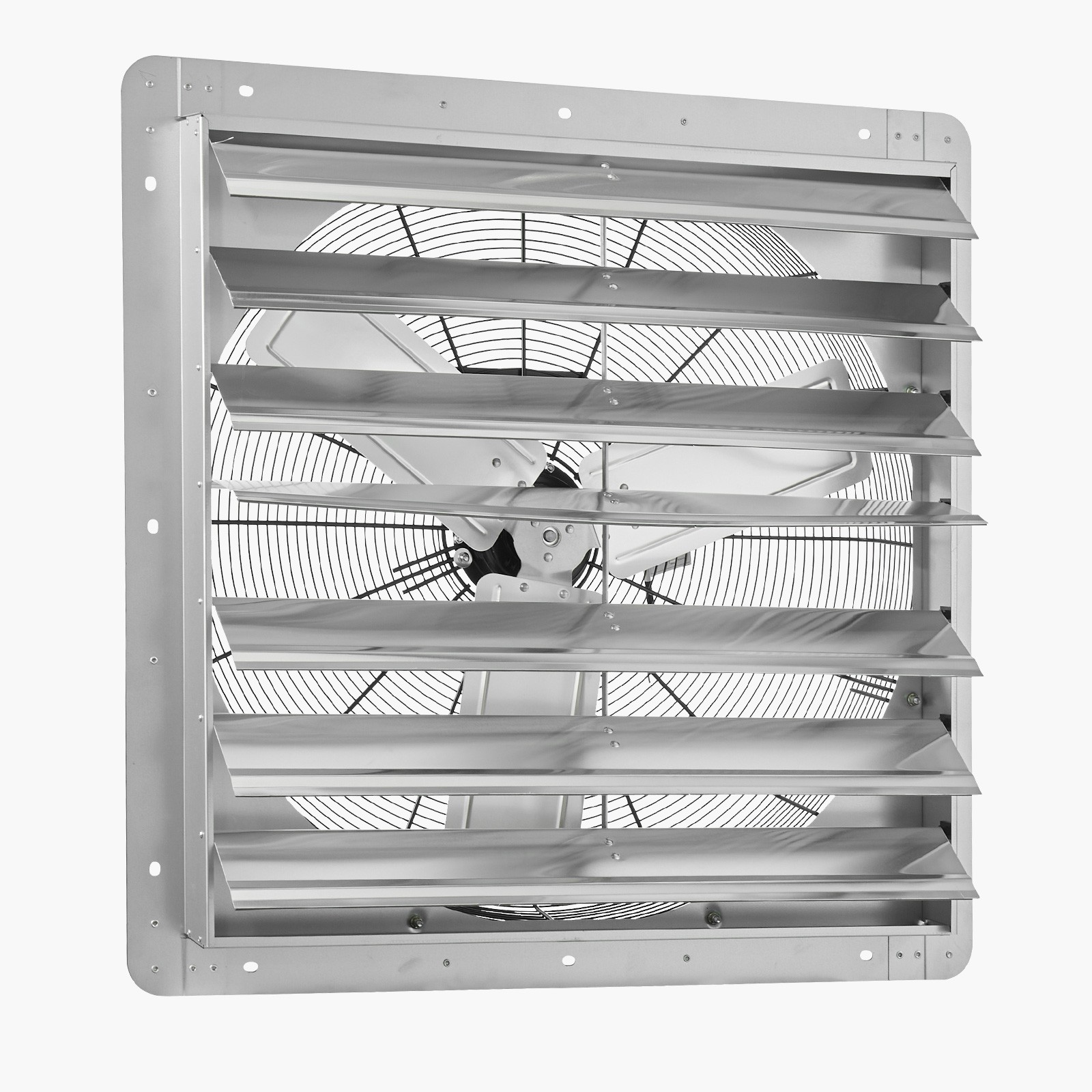 Uimoso 30 in Wall-Mounted Shutter Exhaust Fan, 6900 CFM for Sheds