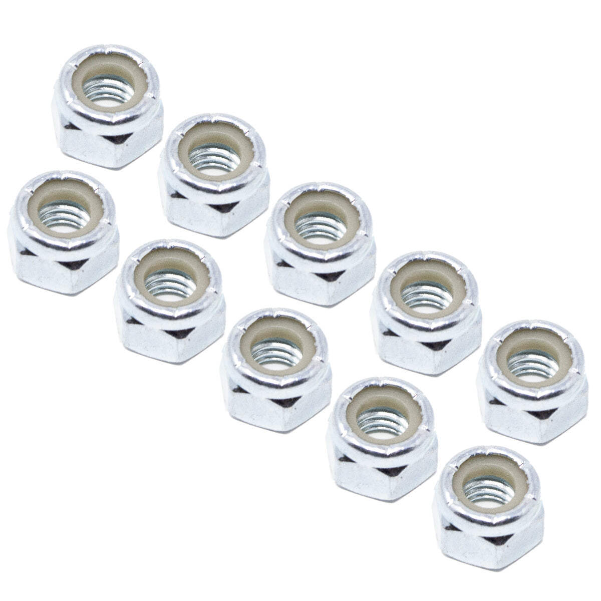 (10) 5/16-18″ Coarse Thread Grade 8 Nylon Insert Hex Lock Bolt Nut