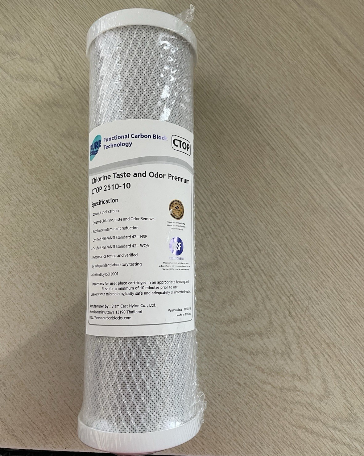 New CTOP Chlorine Taste & Odor Premium Filter CTOP 2510-10 Certified ISO 9001