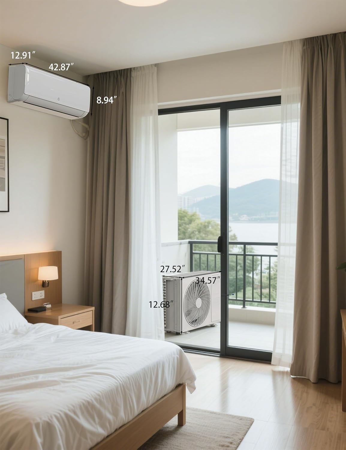 ✅24000 BTU Mini Split Air Conditioner & Heat Pump 19 SEER2 Ductless Mini Split