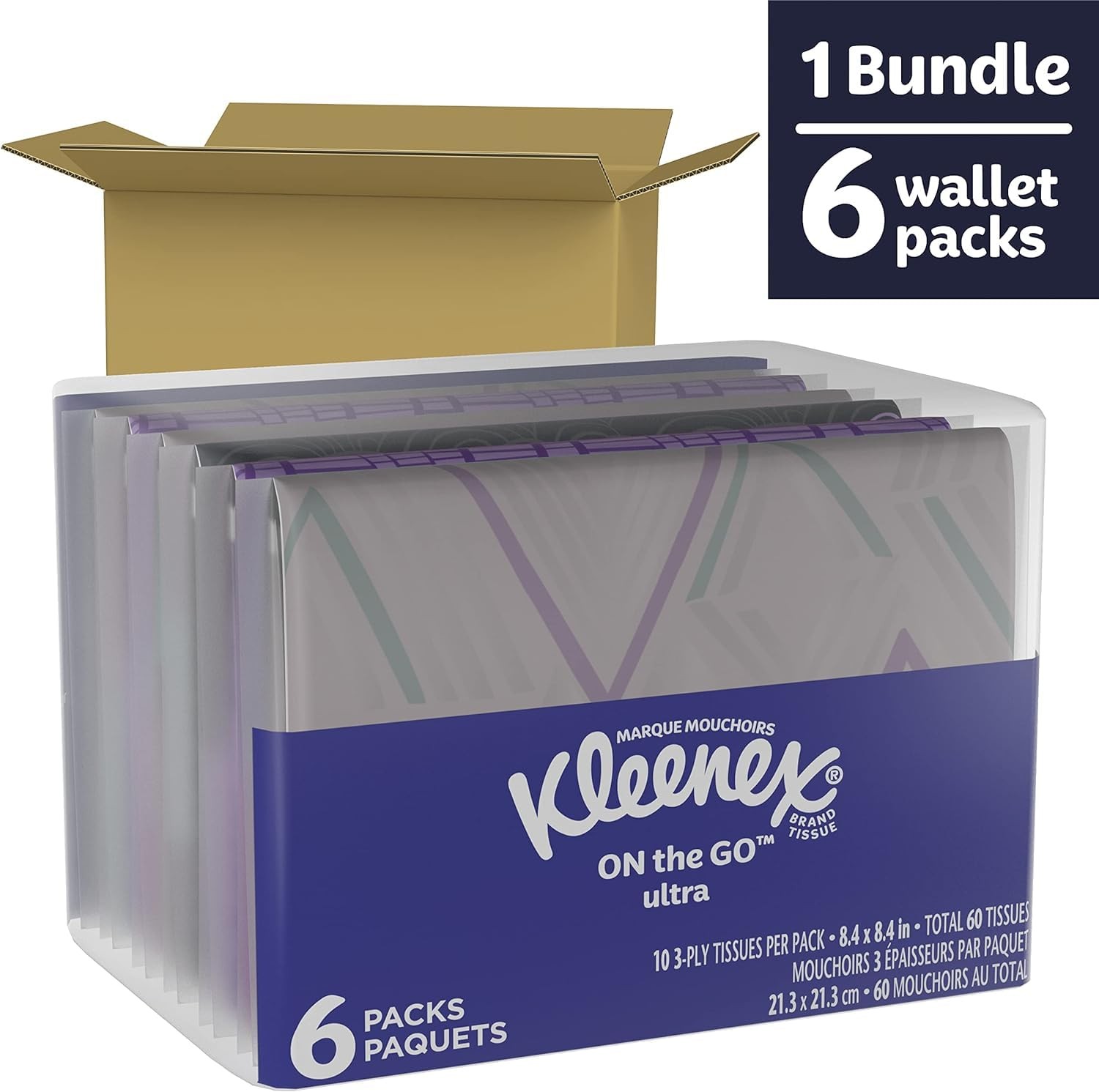 3 Pk Slim Pack Wallet Size (2 Pack) = 60 Tissues – Most Elegant Look of Any P…