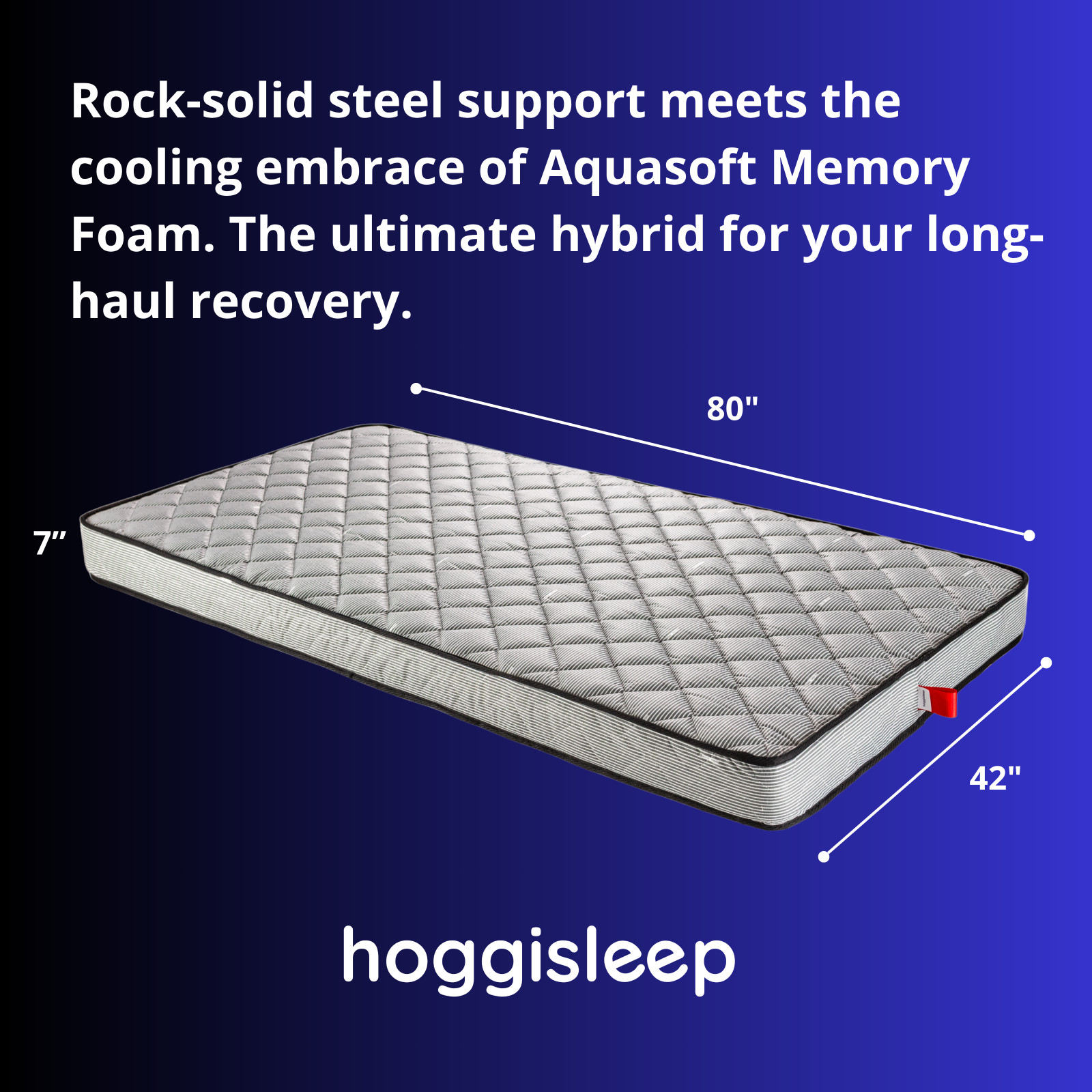 7 Inch Semi Truck Mattress, Innerspring & Memory Foam, Multi-Size, Medium-Firm