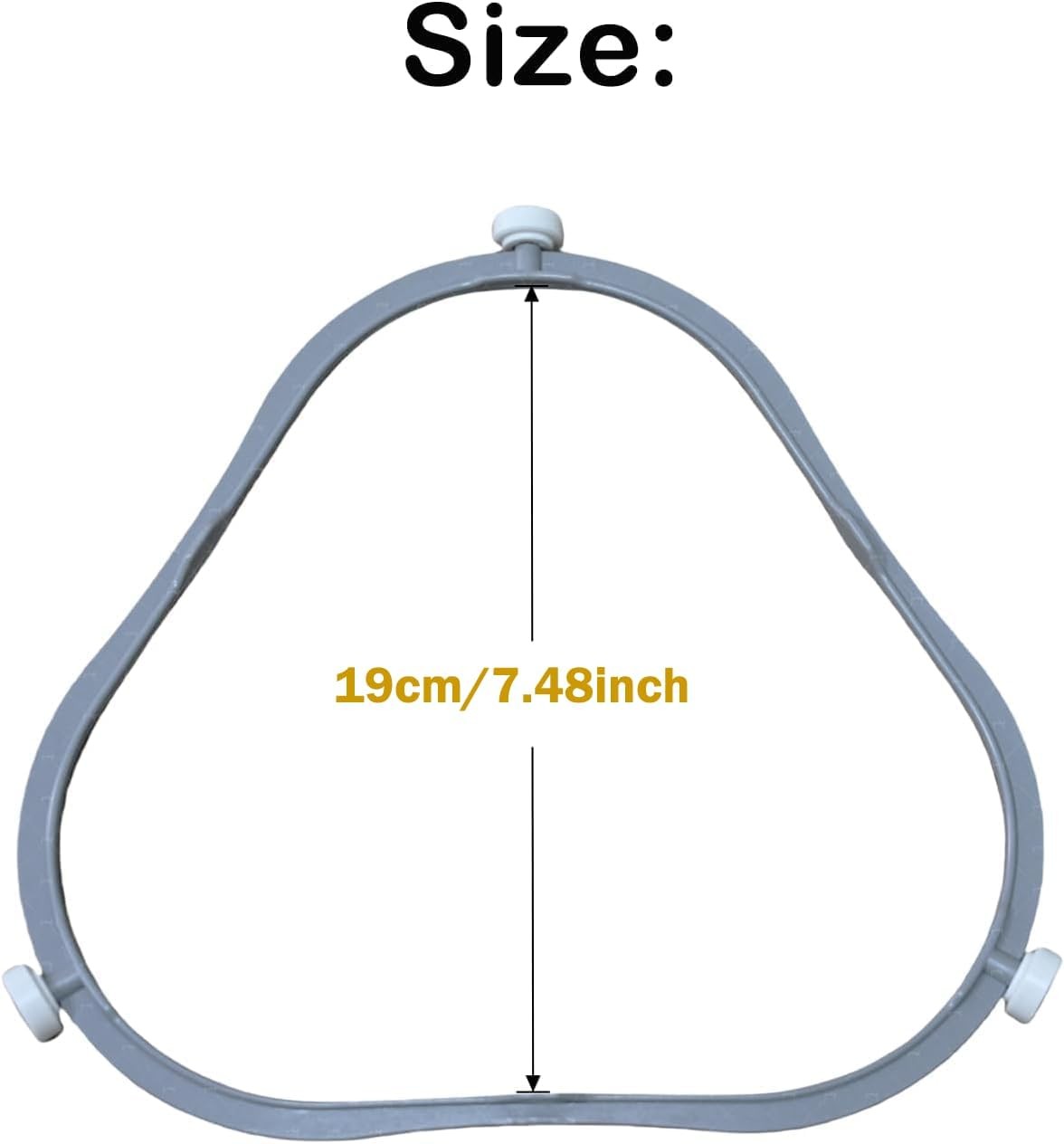 7.48 Inch W11252182/8206227 Microwave Turntable Support Ring 1 Pack, Gray
