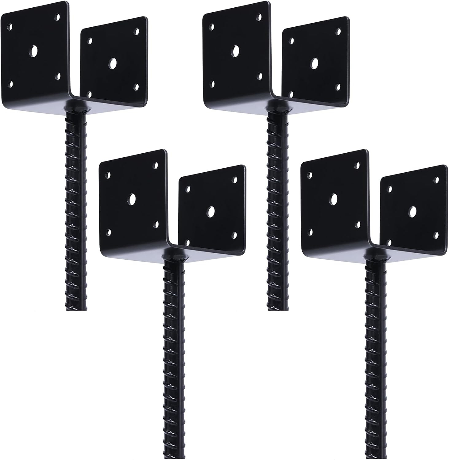 Post Anchor Holder Pergola Brackets Base 4×4 inches 4 Pack