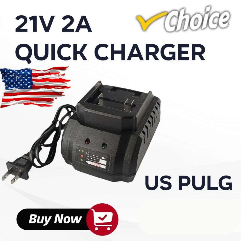21V Battery Charger Universal Charger Portable Electric Tool Charging Station US