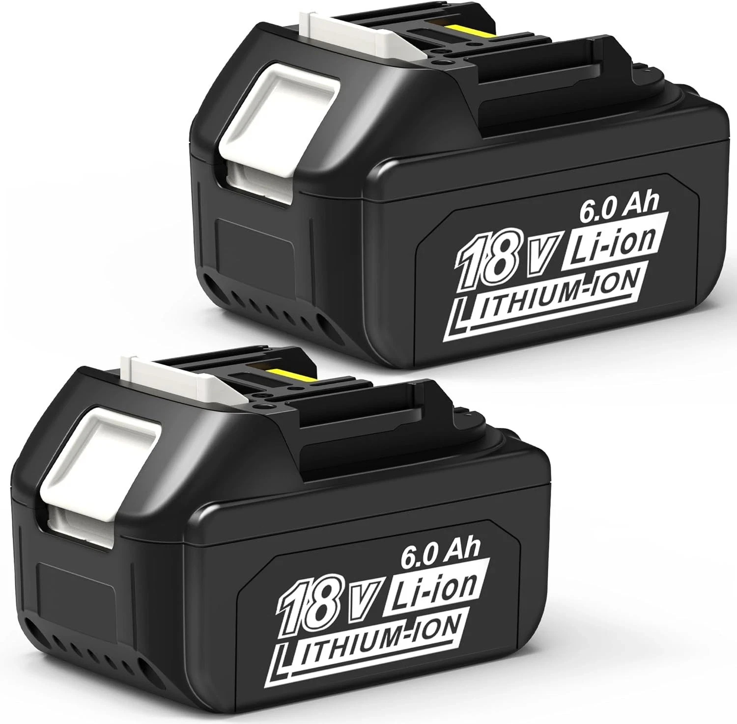 2 PACK BL1860B 6.0Ah 18V Lithium-Ion Battery For Makita BL1850B BL1840B BL1830B