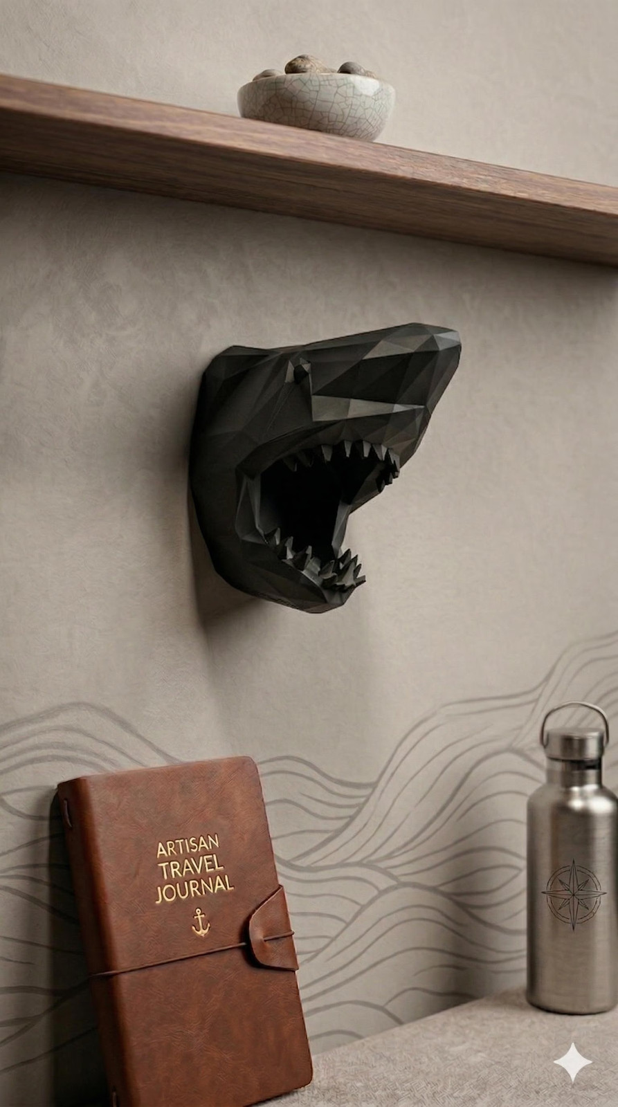 Geometric Shark Head Wall Mounted – Any Color!