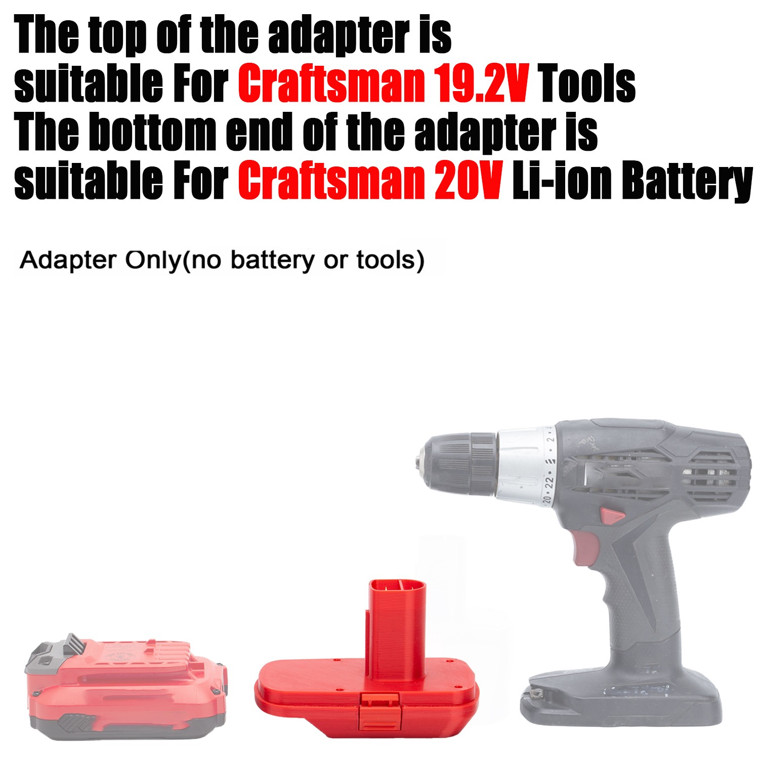 Adapter For Craftsman 20V Li-Ion Battery To Fits Craftsman 19.2V Power Tools US