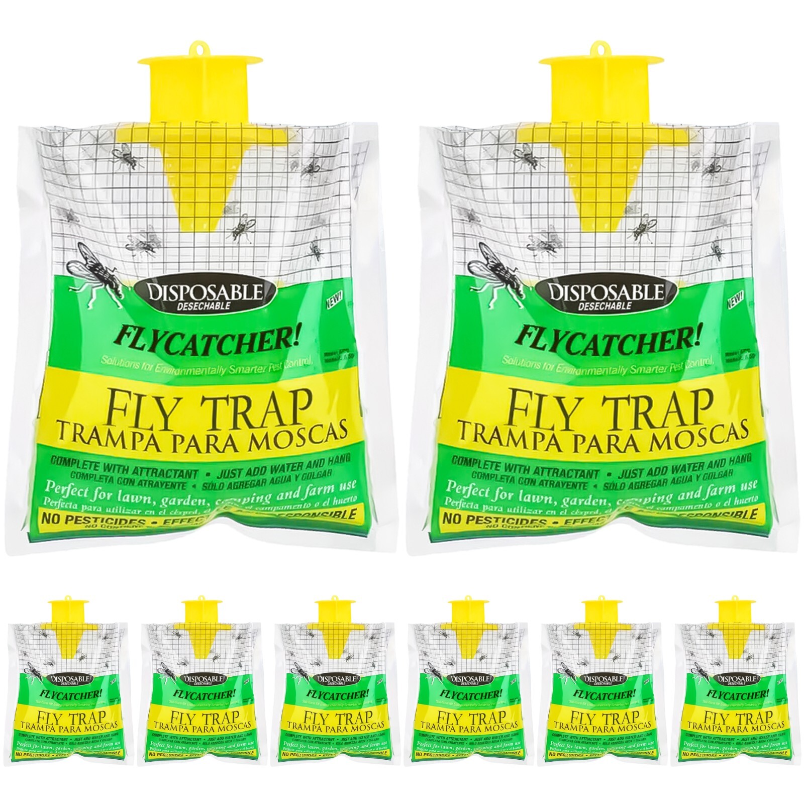 outdoor disposable fly traps to keep outdoor ranches free from annoying fly