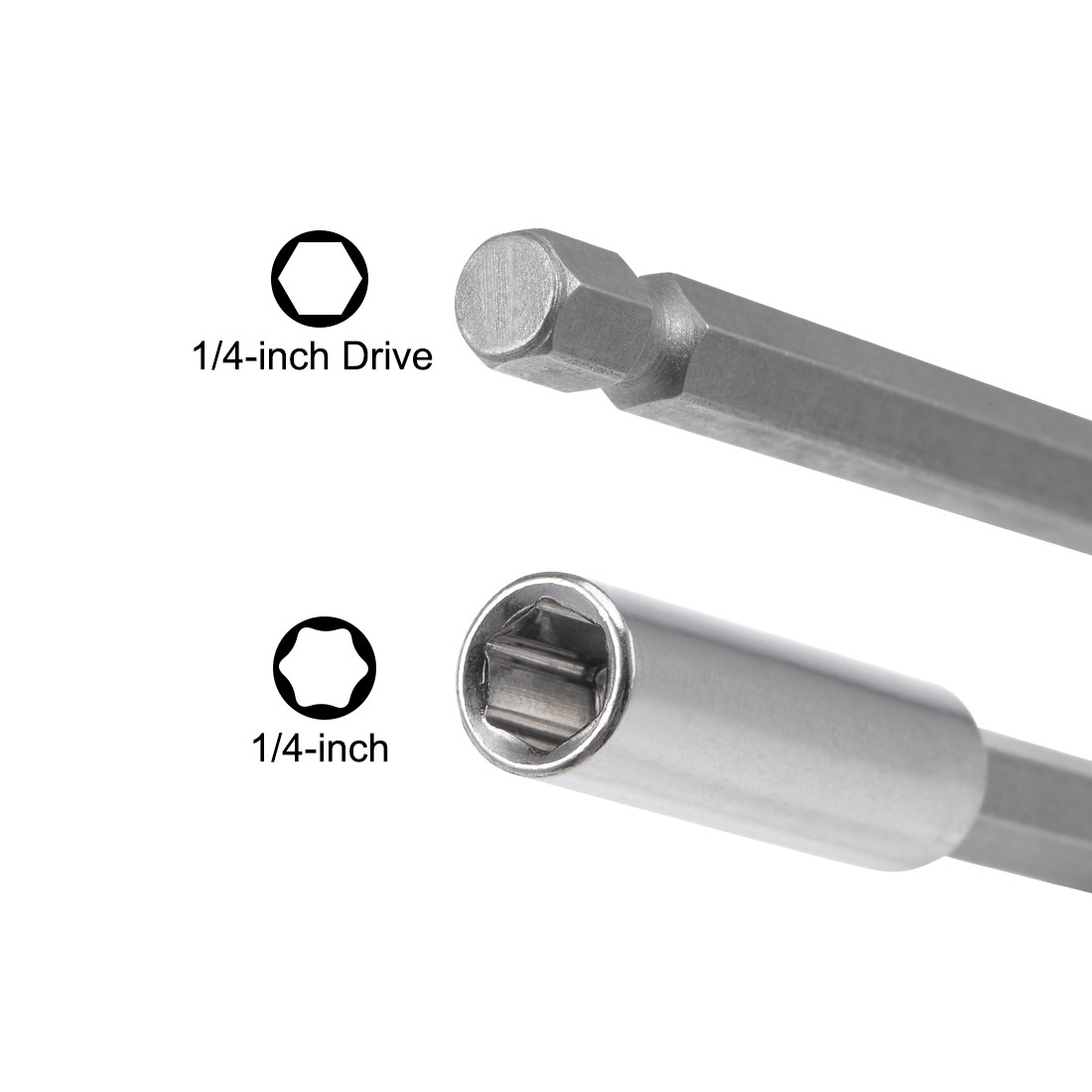 3pcs Magnetic Bit Extensions 75mm 1/4-Inch Hex Shank Quick Release Screwdriver