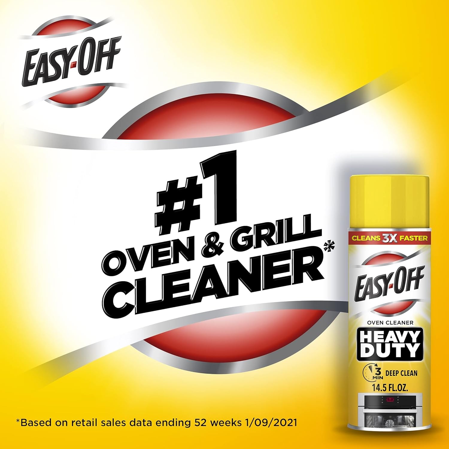 Easy Off Heavy Duty Oven Cleaner Regular Scent 14.5 oz Can Pack of 2