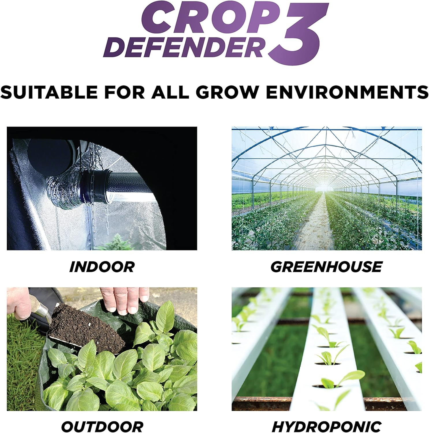 Crop Defender 3 Ready-To-Use 24 Oz | Natural, Safe & Organic Insecticide & Fungi