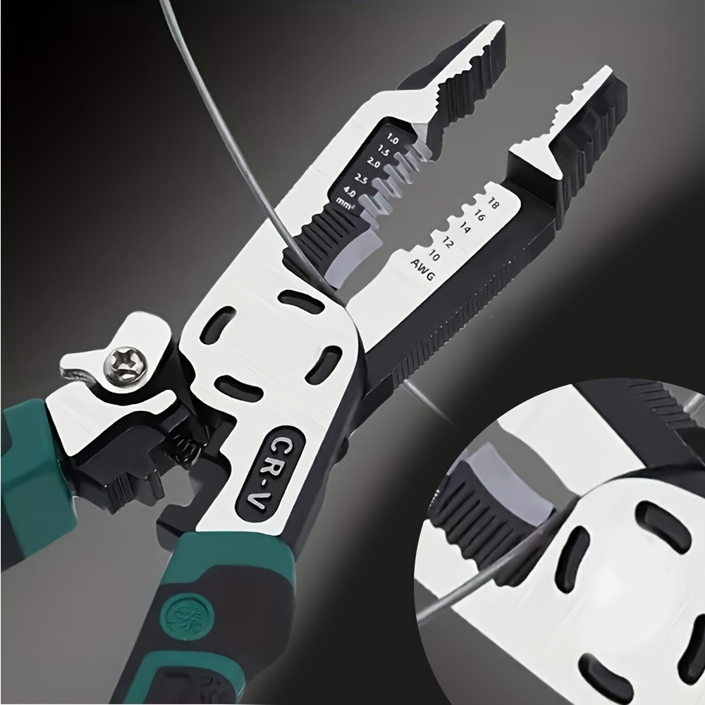 Multifunctional Electrician Pliers -CR-V Steel for Wire Work & Electrical Repair