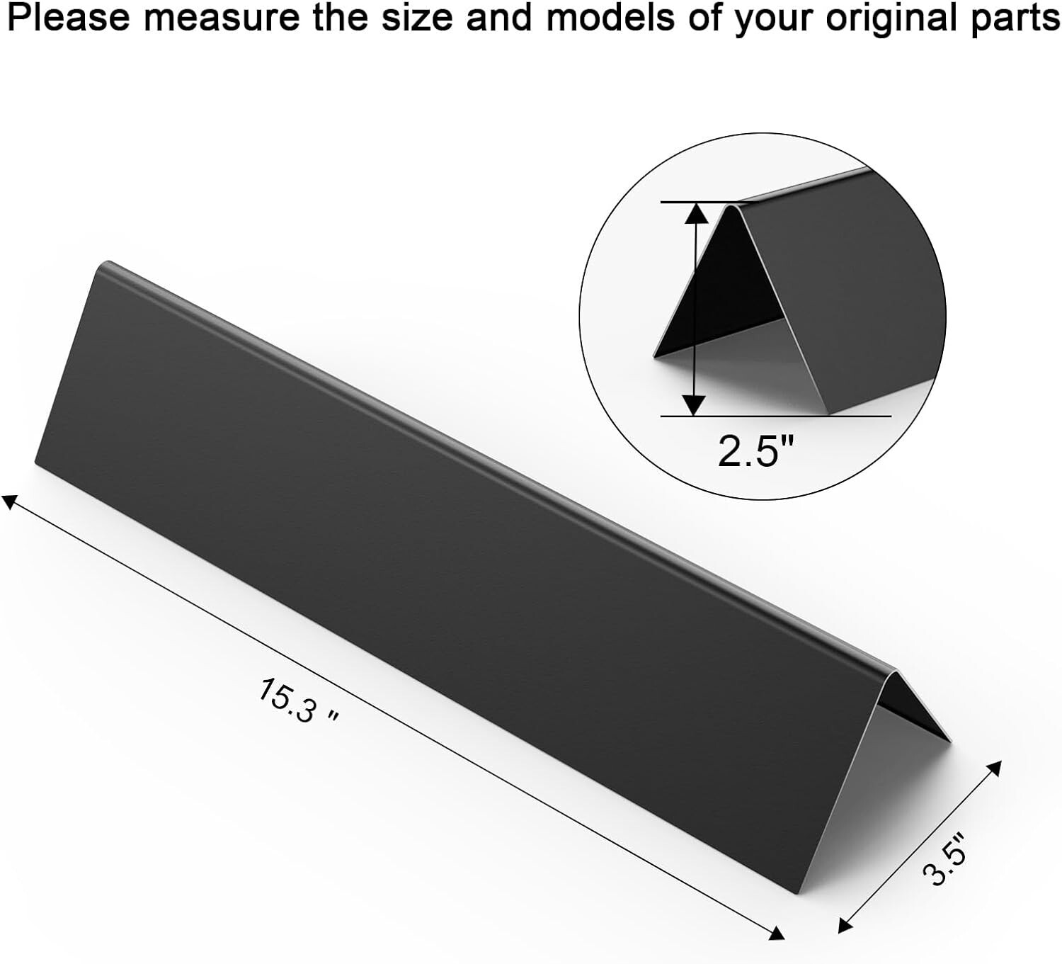 15.3″ Flavorizer Bars Replacement for Weber Spirit I & II 200 Series E210 S210..