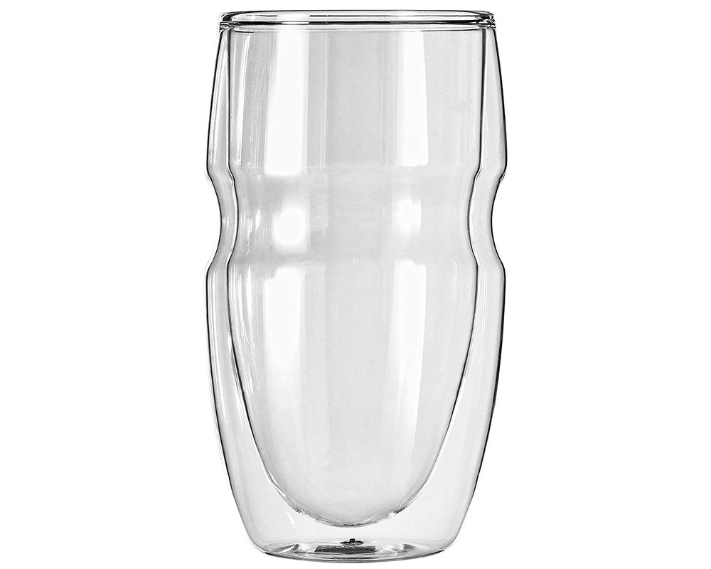 Ozeri Serfino Double Wall Thermal Insulated 16oz Glasses (Sets of 2, 4, or 6)