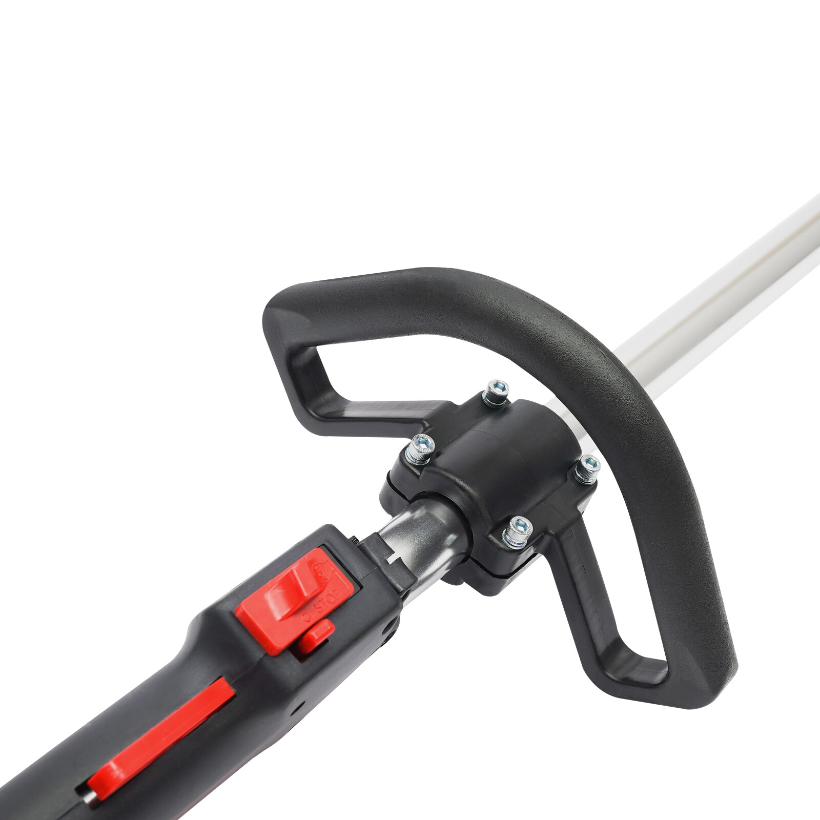 31CC 4-stroke Backpack Gas Garden Brush Cutter Grass Trimmer Lawn Mower+Pumping