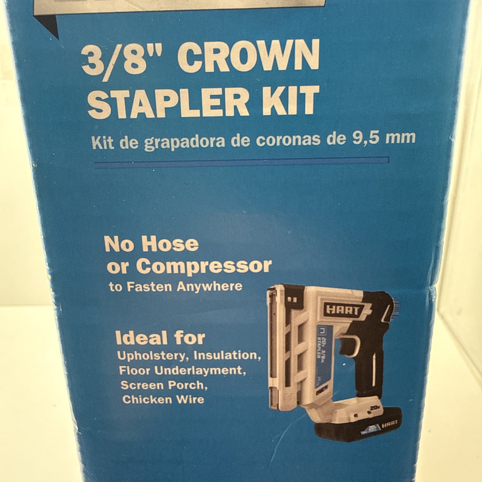 HART HPNR75B 20-Volt 3/8 Inch Crown Stapler No Hose Brand New Tool