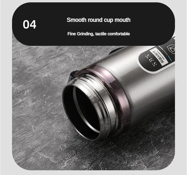 LED Temperature Display Thermos Bottle Stainless Steel Vacuum Flask Portable
