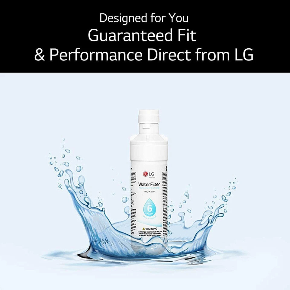 2 Pack LG LT1000P Refresh Refrigerator Ice Water Filter ADQ747935 GF-D706BSL US