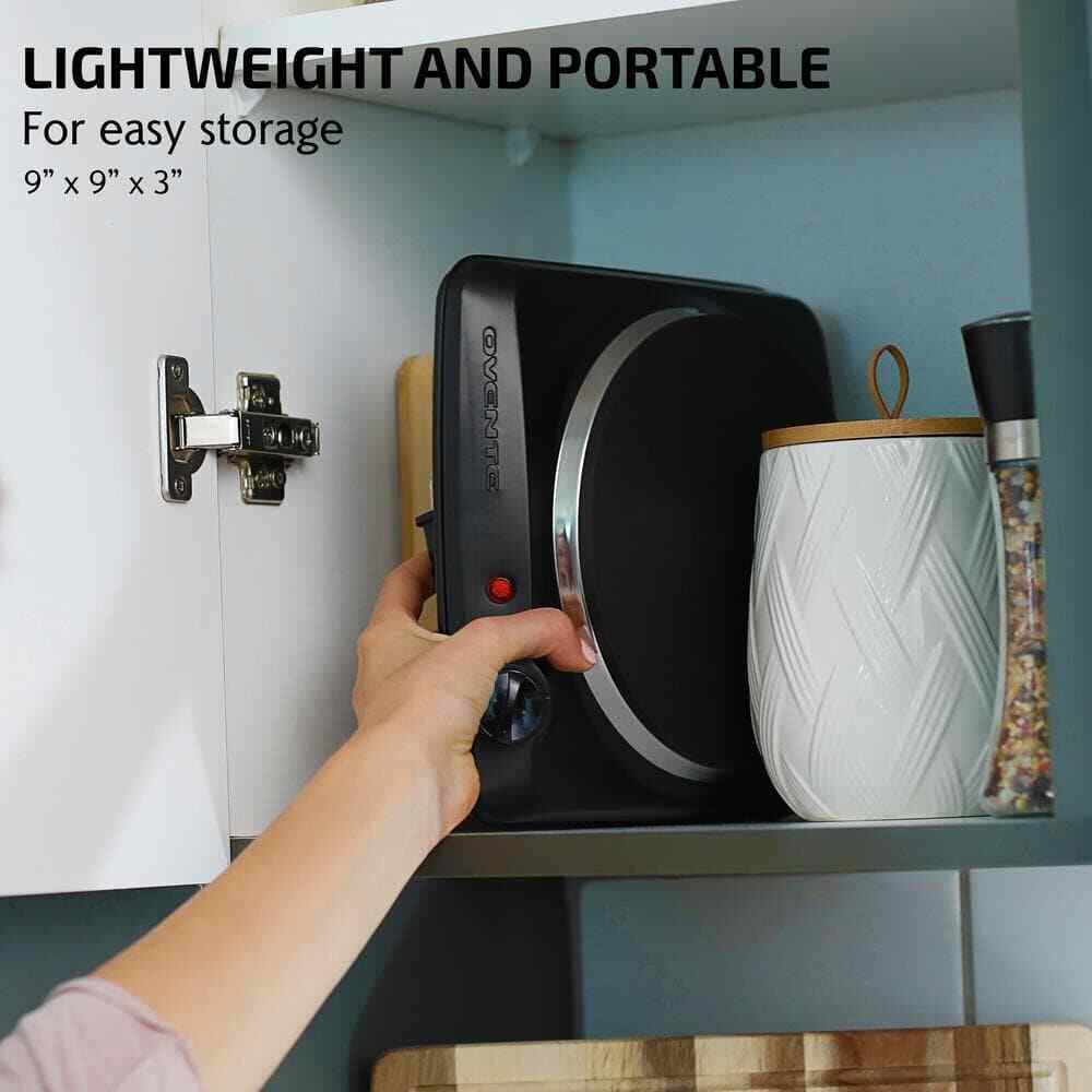 Hot Plate Electric Single Burner Infrared Anti-Slip Heavy Duty Kitchen Cooking