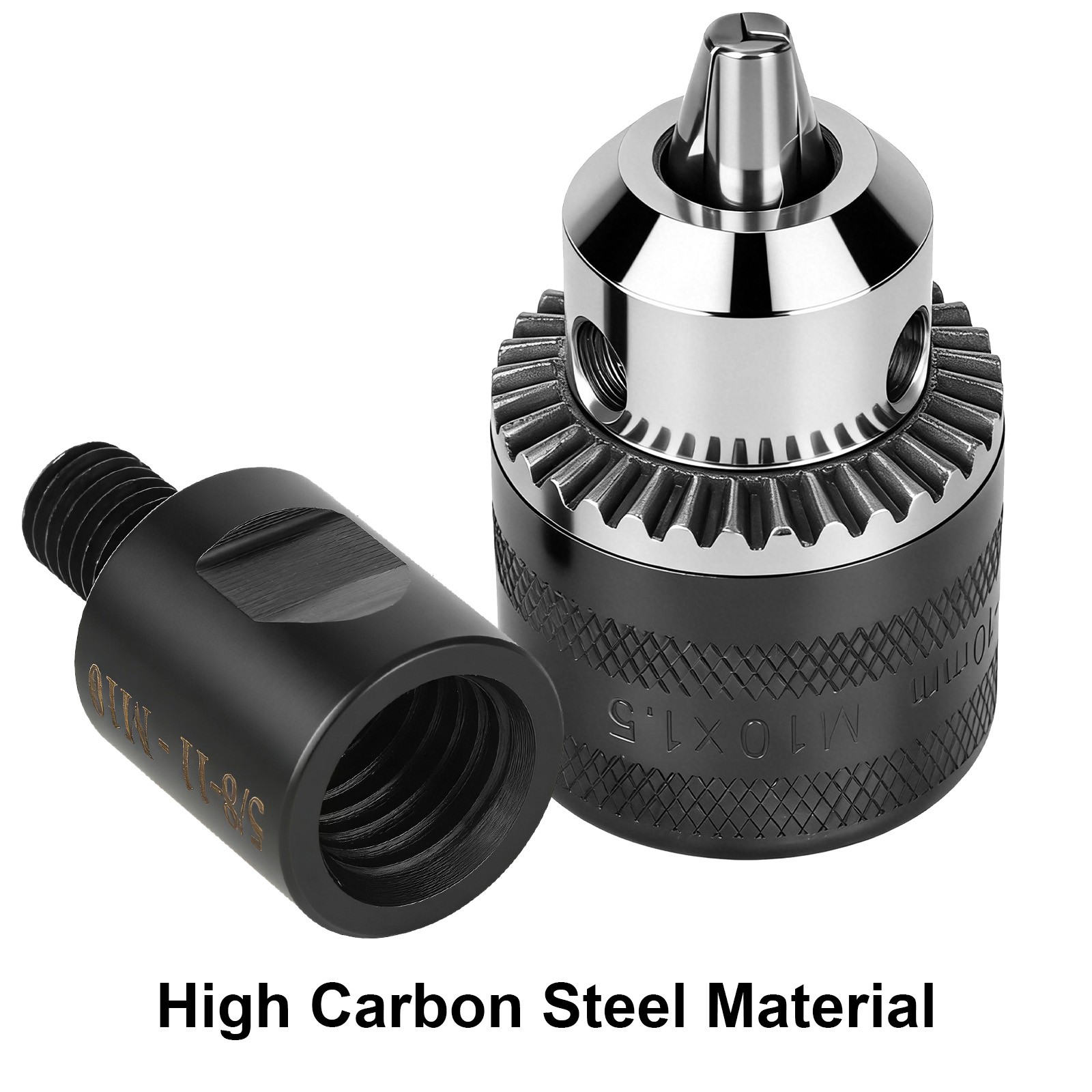 Angle Grinder to Drill Chuck Adapter Kit 5/8″-11″ Thread to M10 Converter Tool