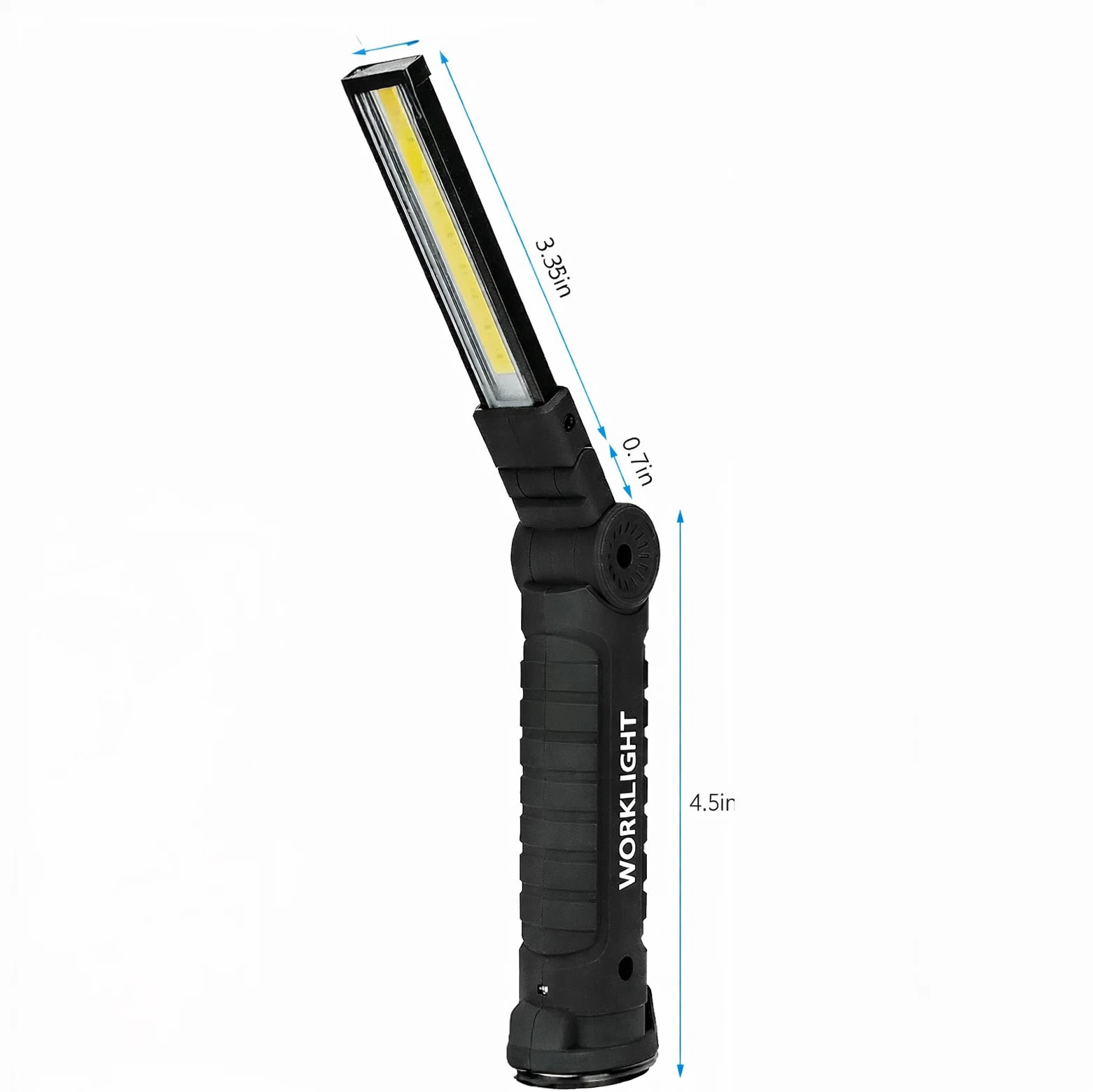 2PCS Work Light Rechargeable LED Magnetic COB Inspection Torch, Type-C Cordless