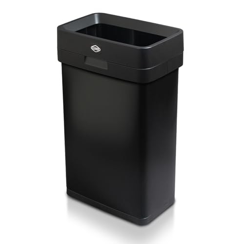 CLOROX SLIM OPEN TOP STAINLESS STEEL TRASH CAN, – CLX-80508-13-GAL/50-LTR