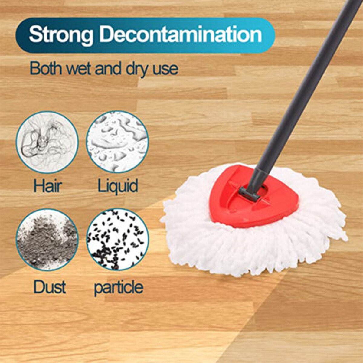 Microfiber Replacement head Easy to install mop Head For O-Cedar Easy to Clean