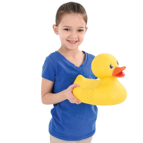 JUMBO RUBBER DUCKY SQUEAKY BATH POOL TOY 10.5″ (Ages 3 Years and Up)