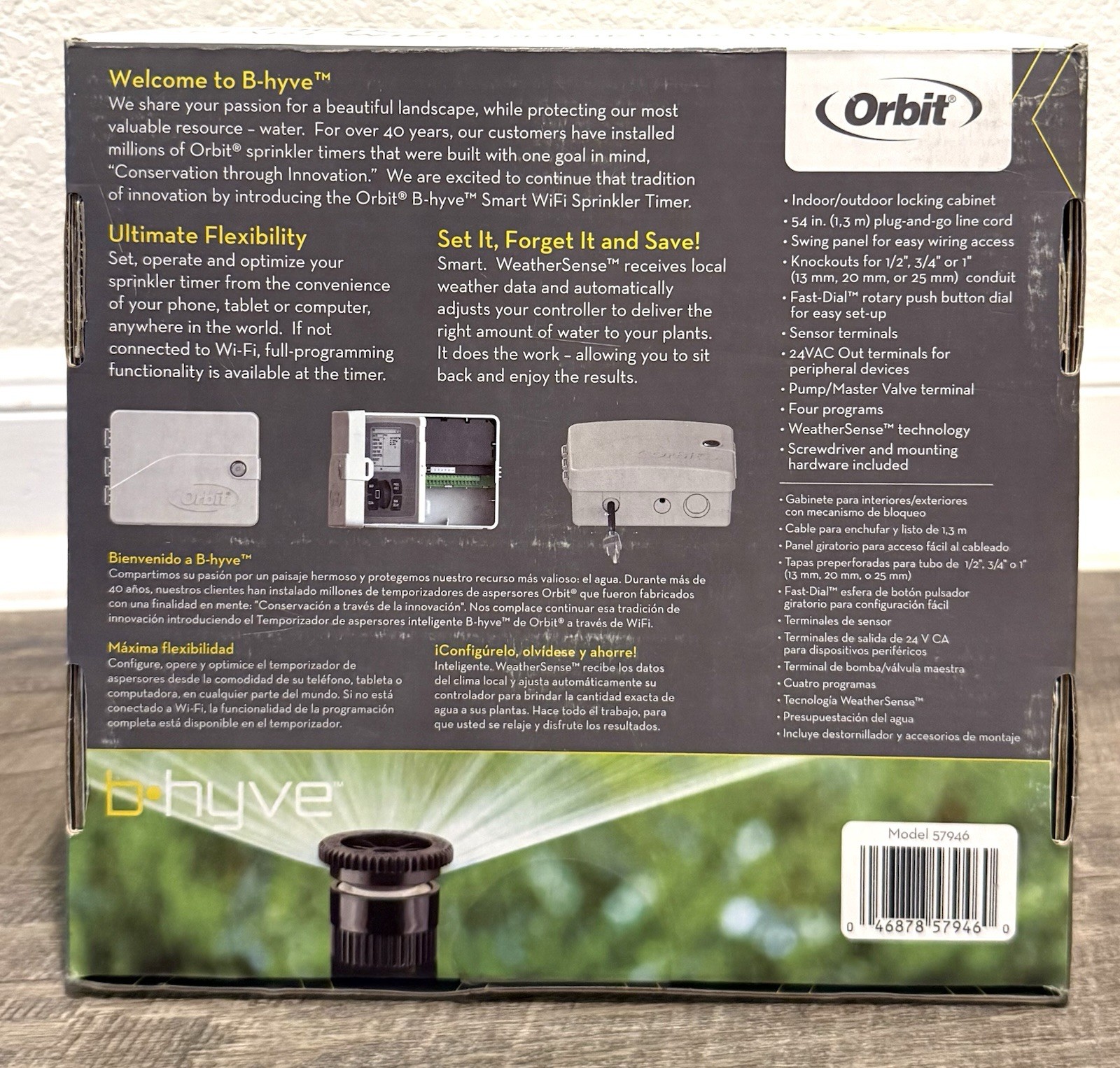 Orbit 57946 6-Station B-Hyve Indoor/Outdoor Wi-Fi Sprinkler System Controller