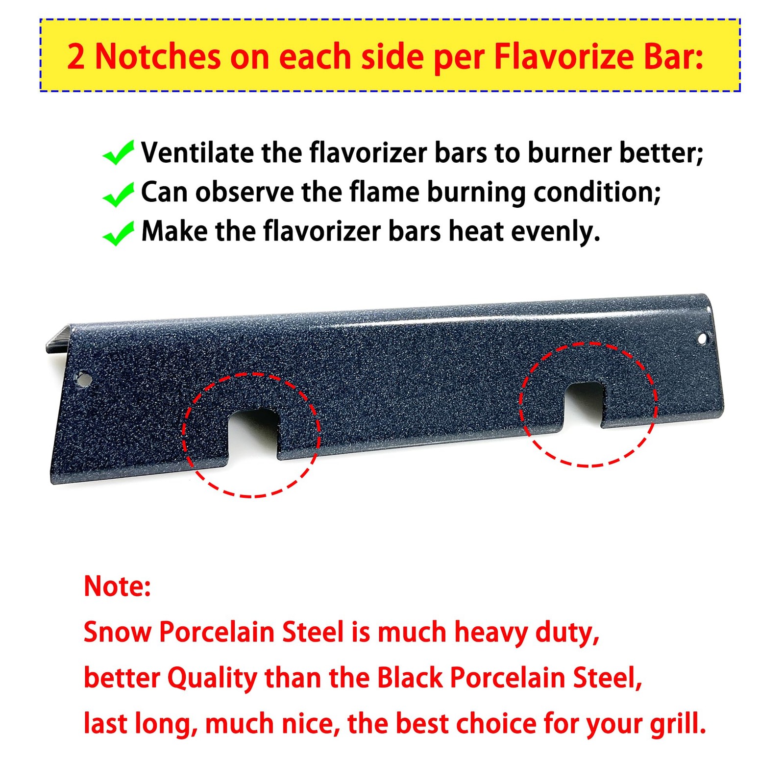 7635 15.3 inch Flavorizer Bars for Weber GS4 Spirit II & I E210 S210 E220 S220