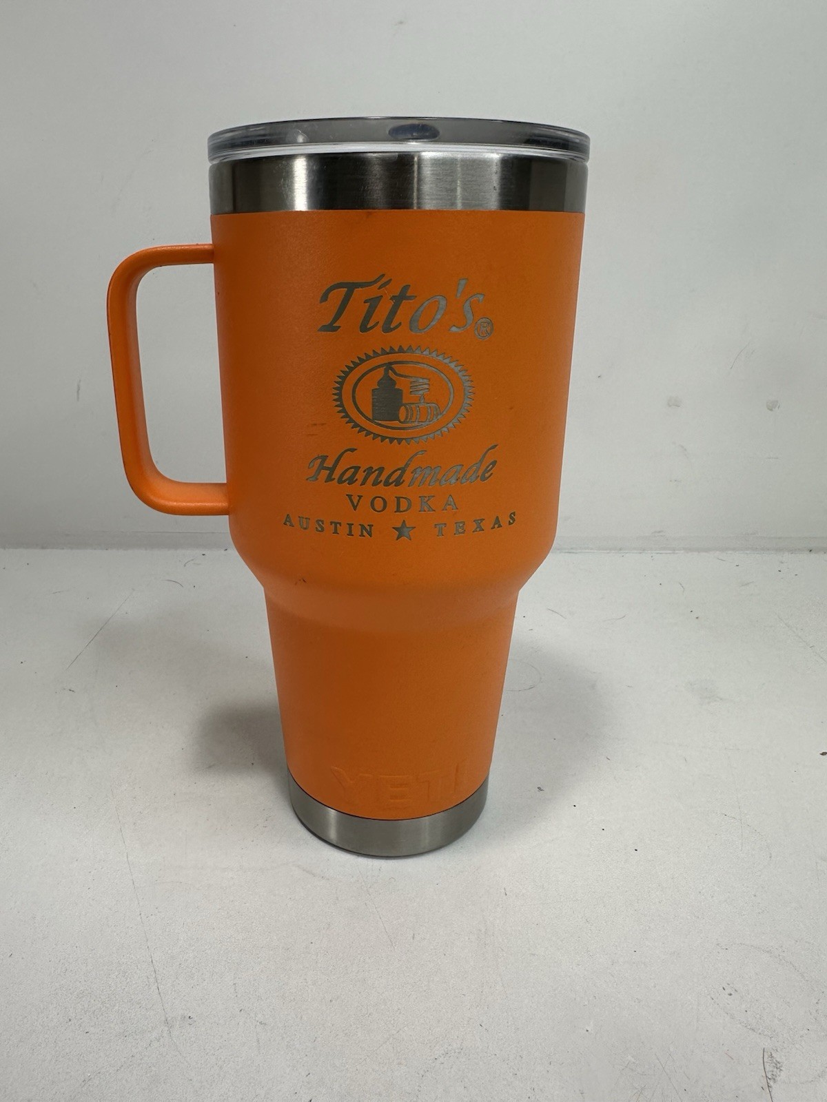 Yeti 42oz Rambler Orange Tito’s Vodka