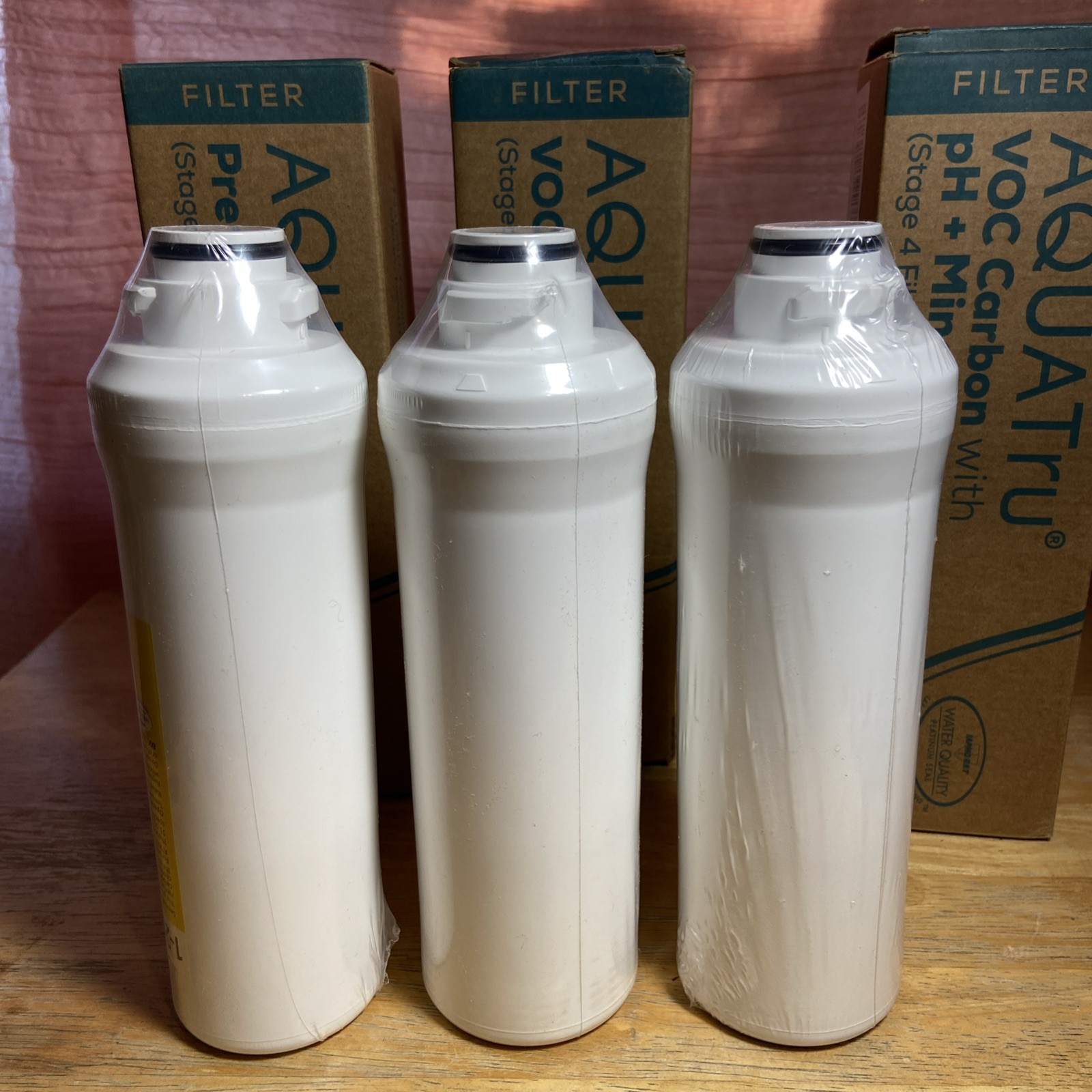 (3) AquaTru Sealed Filters Read Description For Details