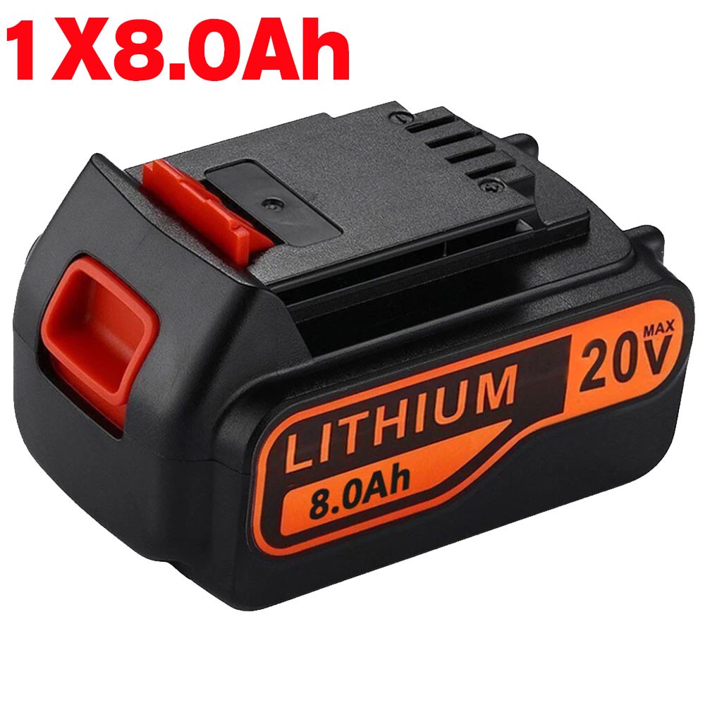 Pack 8.0Ah LB2X4020 Battery FOR Black&Decker 20Volt 20V MAX Lithium LBXR20 LBX20