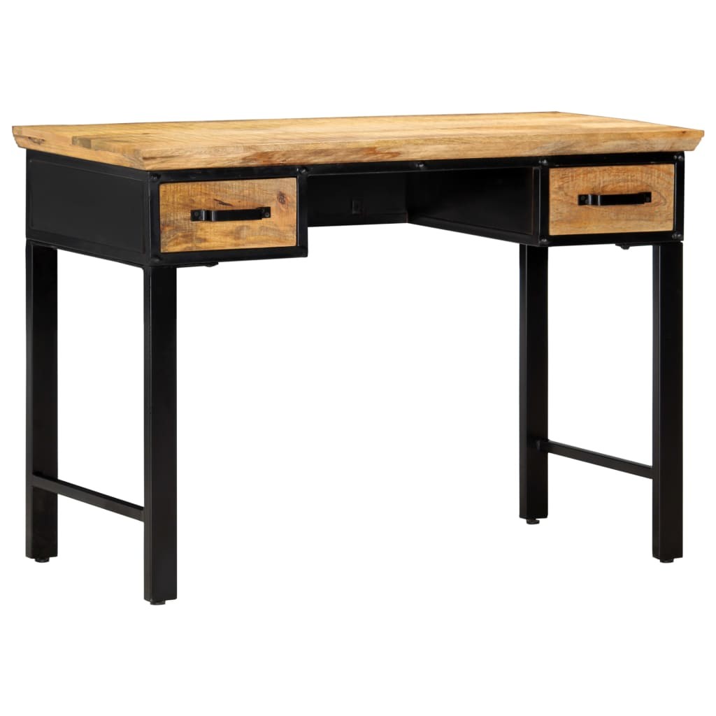 Writing Table Computer Desk Home Office Study Table Solid Mango Wood vidaXL