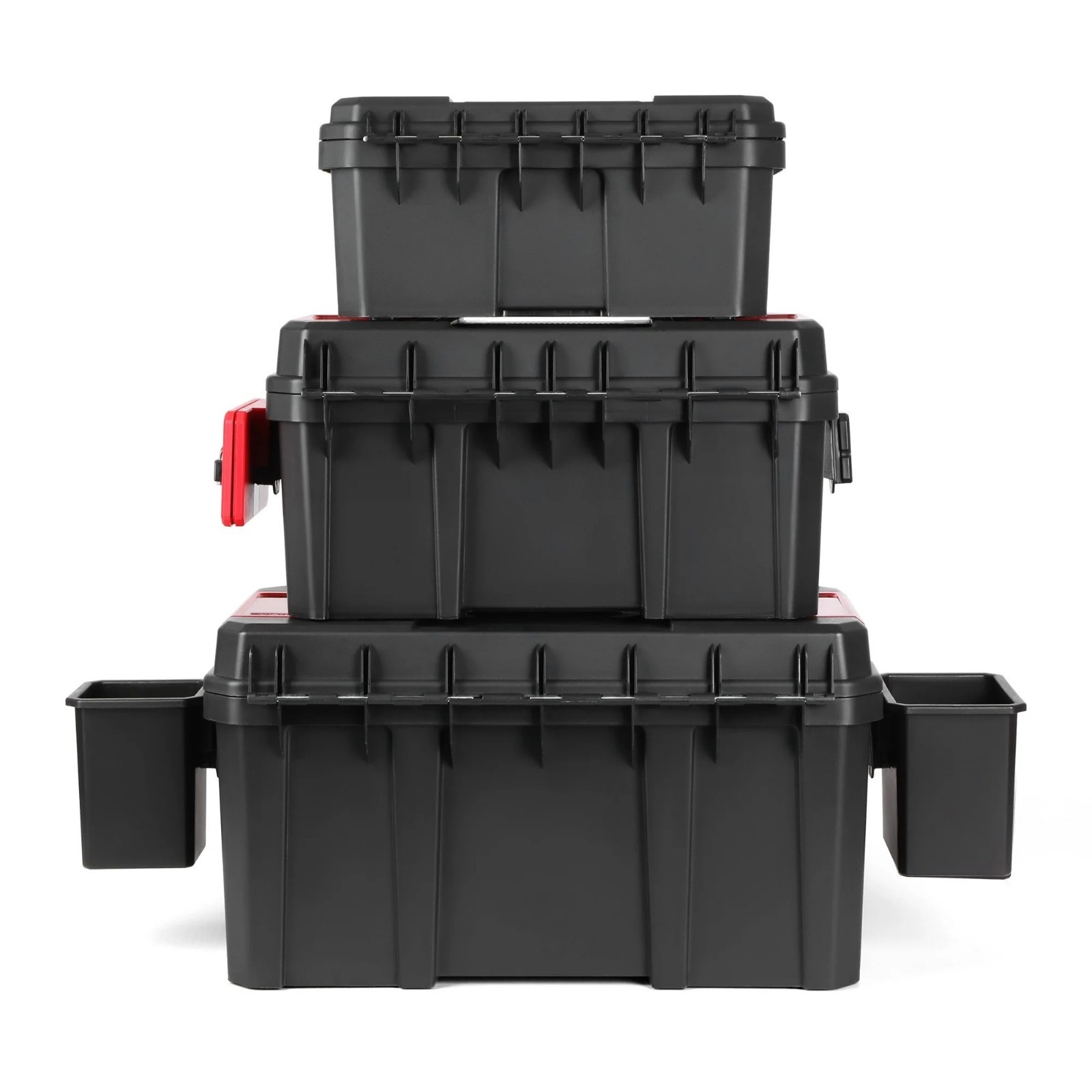 Hyper Tough 16-Inch Toolbox – Heavy-Duty Resin Storage with Padlock Security
