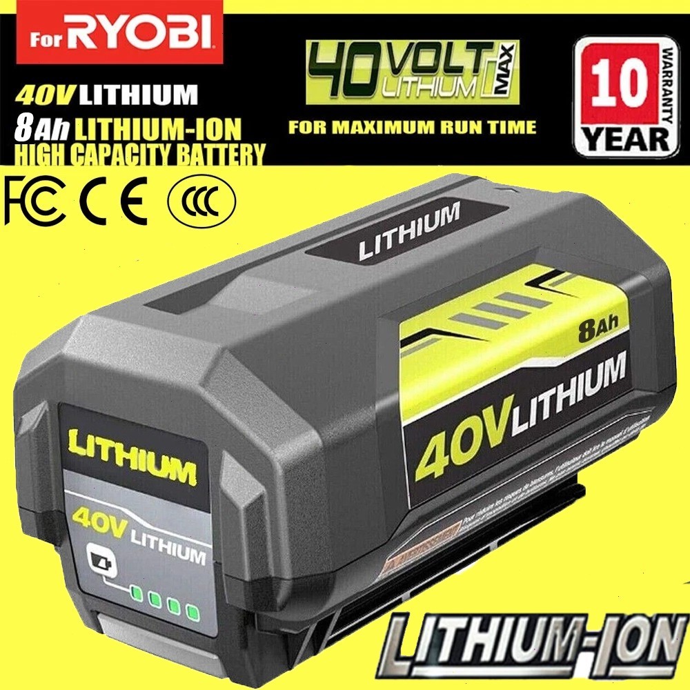 40V 8.0Ah Max Battery For Ryobi 40 Volt Lithium-ion OP4050 OP40601 High Capacity