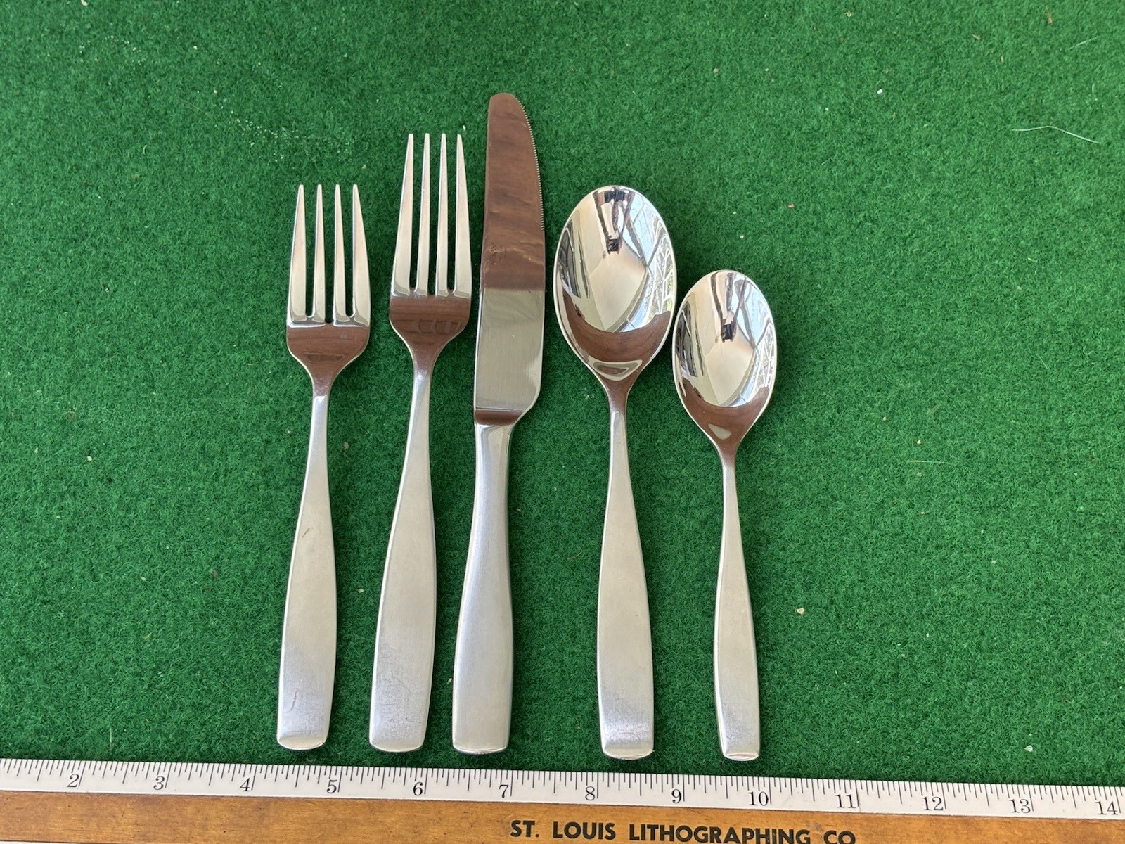 48 PC. MIKASA SATIN LOFT STAINLESS FLATWARE, VIETNAM, (Service for 9+)