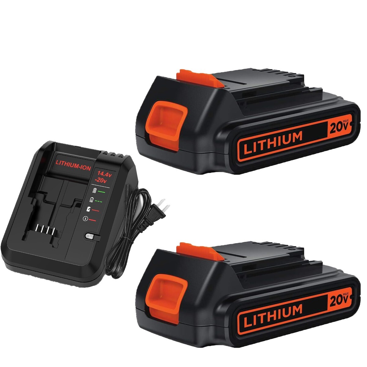 For Black+Decker 20V 2.5Ah Lithium MAX Battery Li-Ion LBXR20 LBXR2020 or Charger