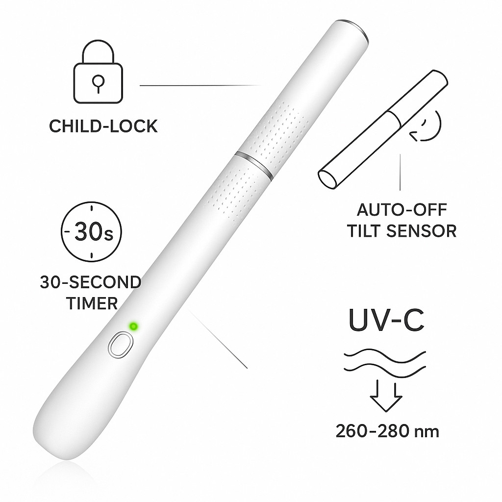 2 PACK – Rechargeable Sanitizing Wand Portable Disinfecting Lamp w/BONUS GIFT