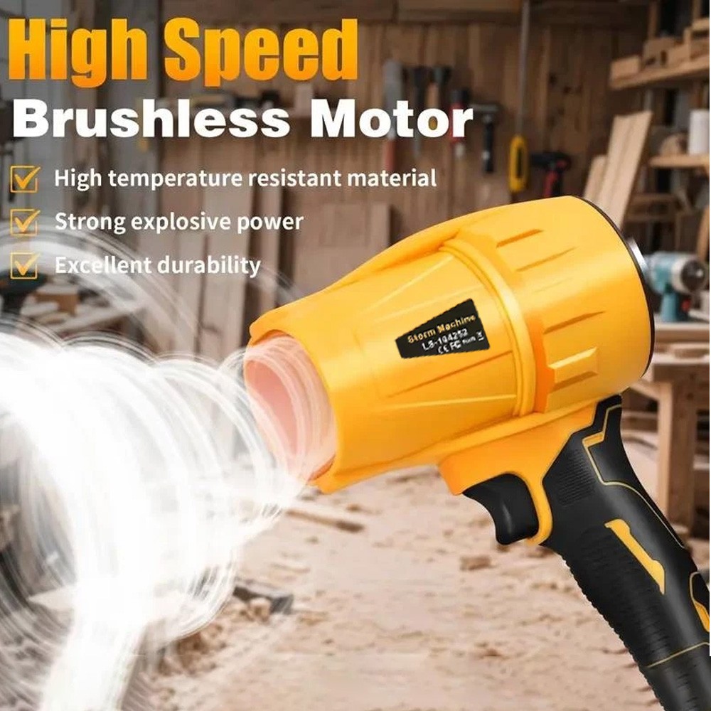 Electric Cordless Leaf Blower, 30000 RPM Motor, 2 Batteries Handheld Lightweight
